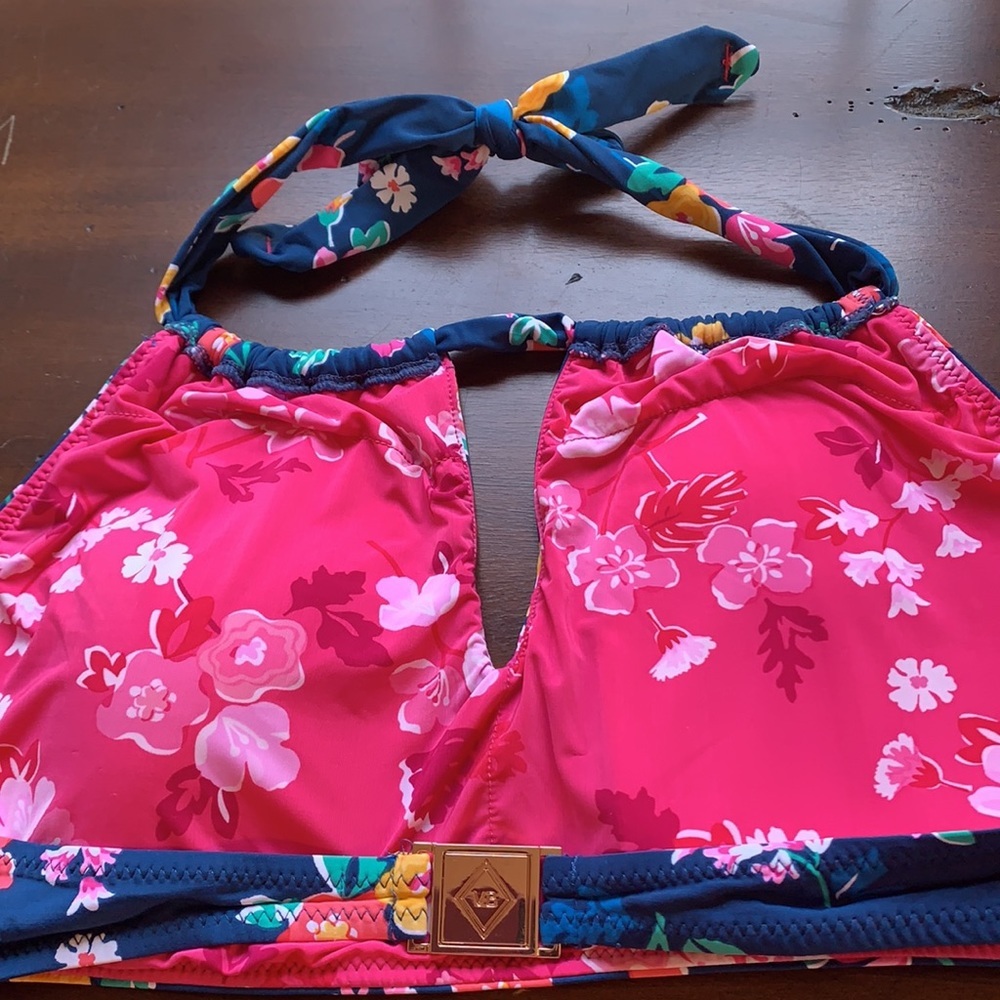NWT Vera Bradley Sea & Tea Santiago‎ Halter Top - Picture 8 of 11